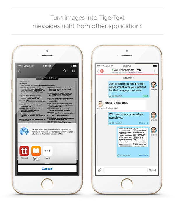 TigerText App Extension